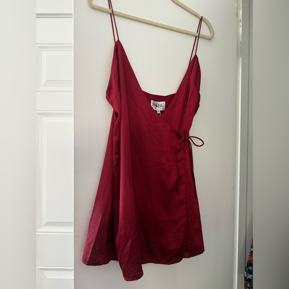 Sabo Skirt Red Scarlett Wrap Mini Dress